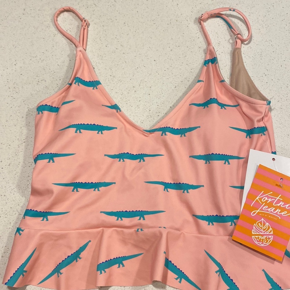 Kortni Jeane Alligator Swim Top